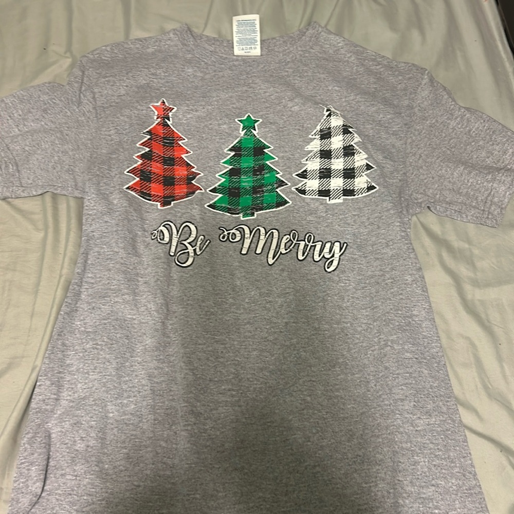 “Be Merry” adult small t shirt